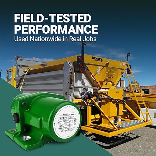 Miniatura 6 de Vibrador de CC para camión y remolque de carga pequeña MG-200 - 300 lbf de fuerza, motor de vibración lubricado de 4800 RPM para esparcidores de