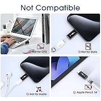 Vista 5 de TechMatte Paquete de 4 adaptadores Lightning a USB-C, carga rápida PD compatible con iPhone 16, iPhone 15 Series y más dispositivos tipo C