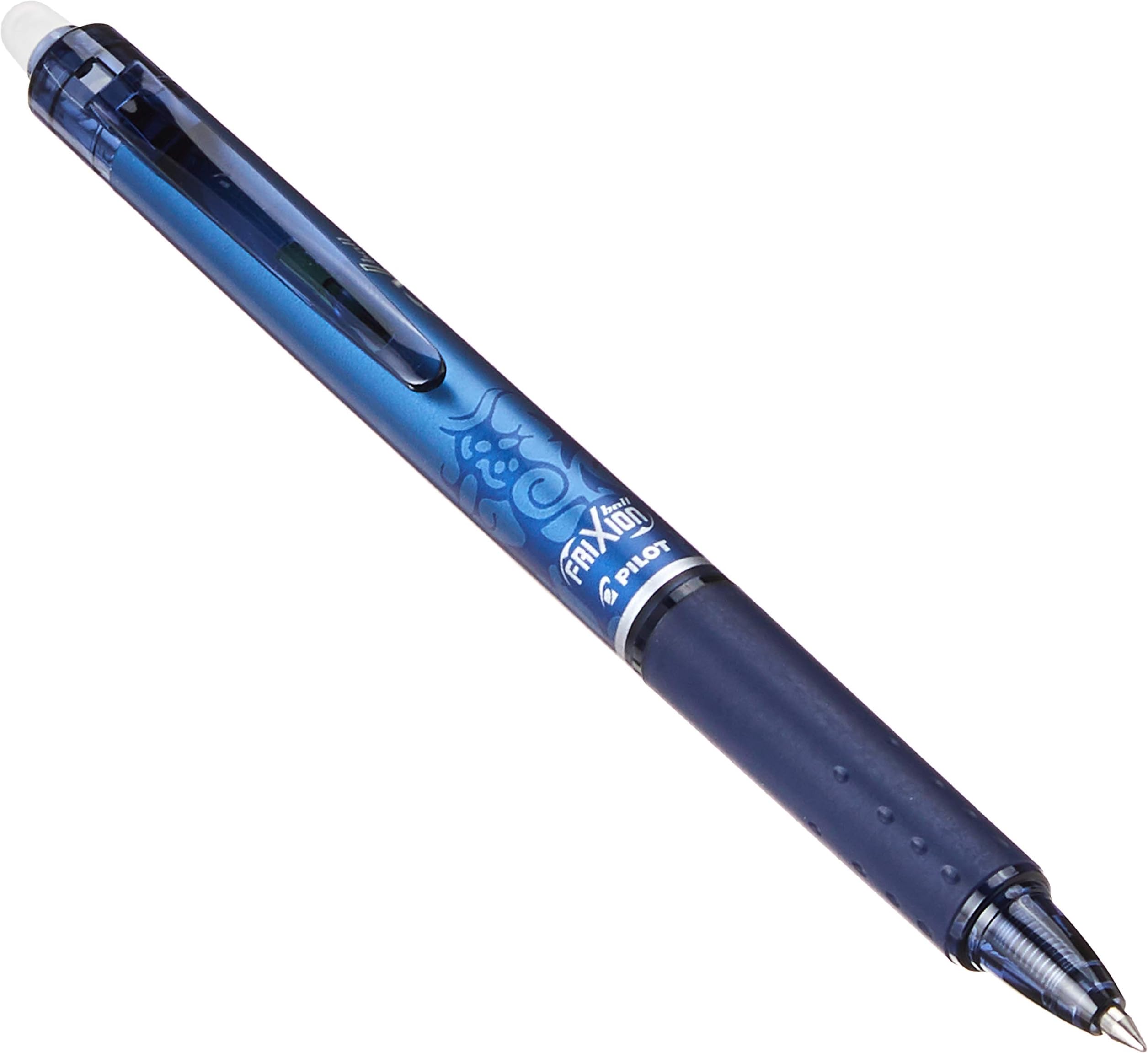 Pilot Frixion Clicker 05 Retractable Roller Ball Pen Fine Blue/Black (Navy) Ink 0.5mm tip (Box of 12)