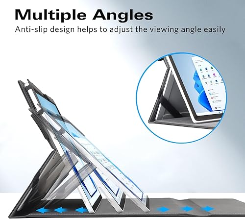 Vista 39 de CoBak Funda para Microsoft Surface Pro 12" (2025), Premium Business Cover con soporte multiángulo, soporte para lápiz capacitivo integrado, soporte