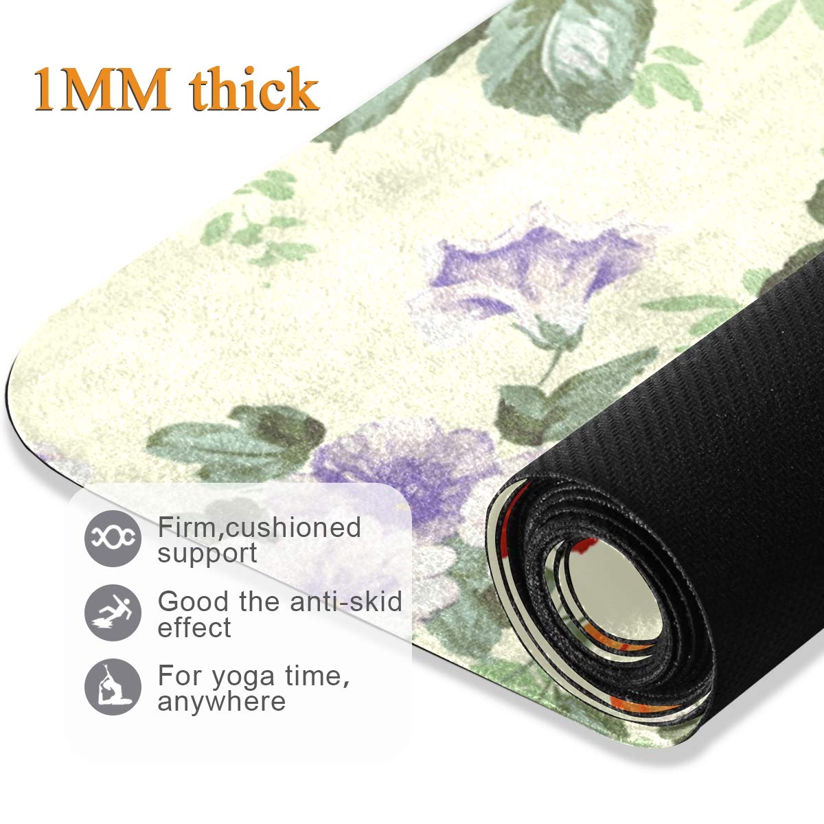 エクササイズマット 花びら型 ブラック エクササイズマット 花びら型