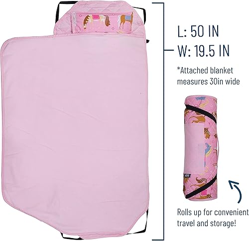 Miniatura 9 de Wildkin Mochila infantil de 12 pulgadas con alfombrilla moderna para siesta (caballos)