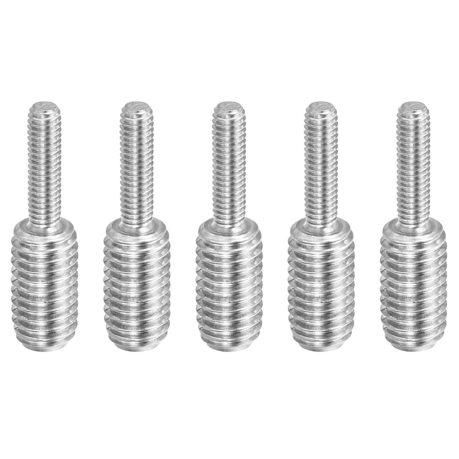 PATIKIL M4 x M8 x 30 śruba z podwójnym końcem gwintowanym, 5 szt. 304 ze stali nierdzewnej adapter redukcyjny do sprzętu meblowego, długość 30 mm