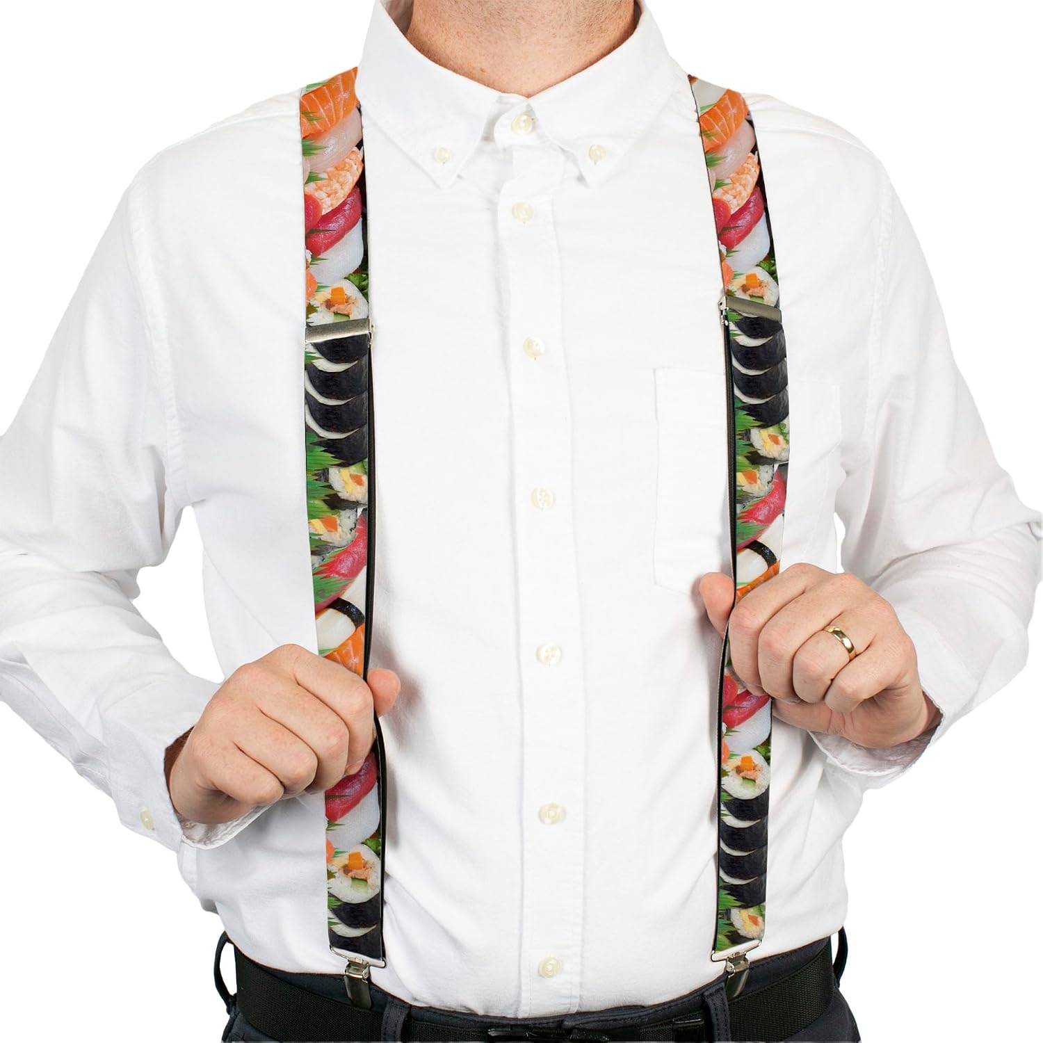 Buckle-Down Suspenders, Sushi Vivid