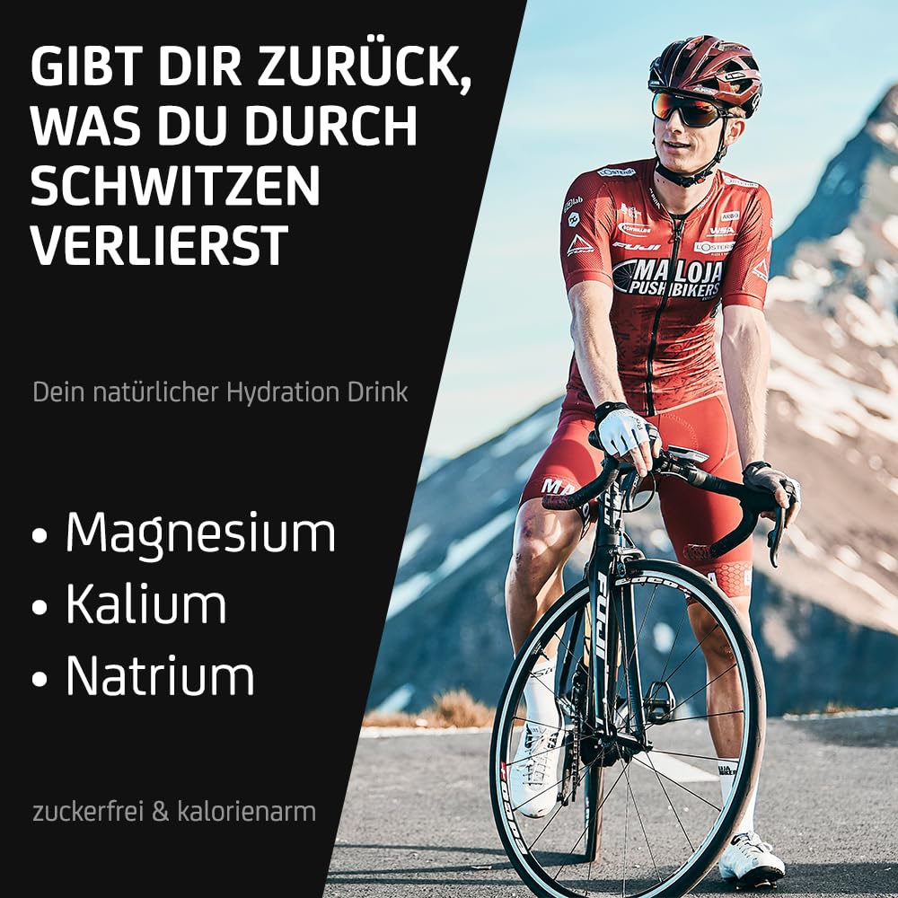 GoMo SALTED Hydration Aid | Elektrolyte ohne Zucker kalorienarm | verbesserte Wasseraufnahme & schnelle Hydration | 30 Einzelportionen Elektrolyt Sport Pulver mit Schweizer Alpensalz | Lemon Geschmack