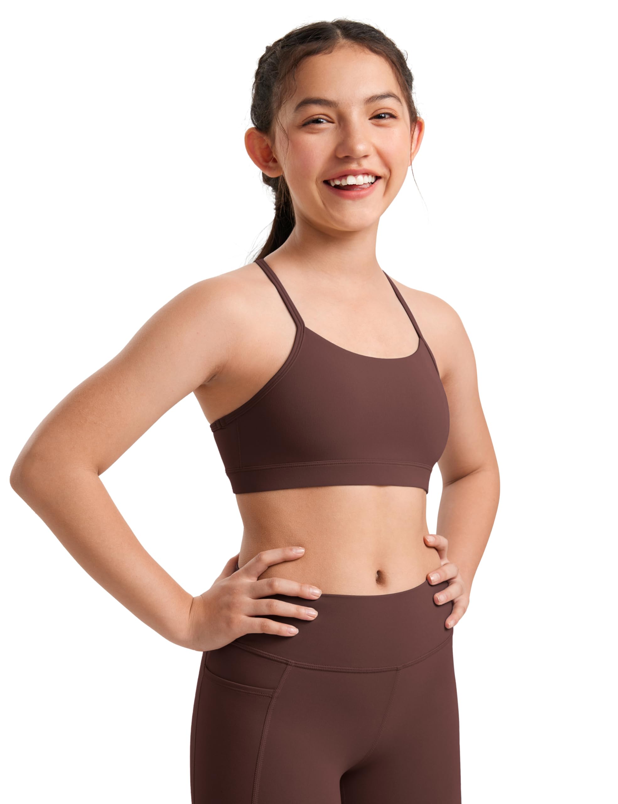 CRZ YOGA Girls Butterluxe Y Back Sports Bra