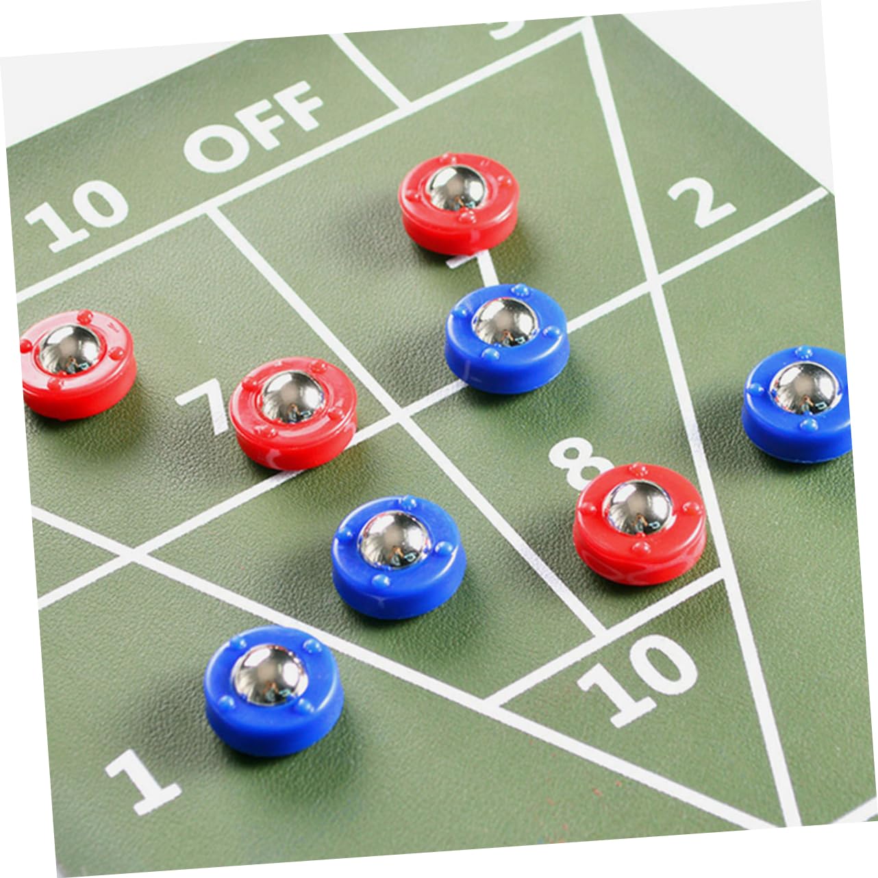 HANABASS 96 Teiliges Mini Shuffleboard Pucks Set Robuste Rollkugeln Tischspiel Zubehör für Verbessertes Spielvergnügen rutschfeste Mini Brettspiele Langlebige Sliding Balls für