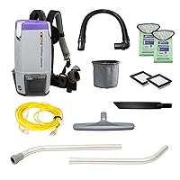 Vista 1 de Proteam Pro 6 Mochila aspiradora, Gris/púrpura