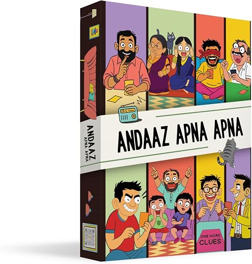 DESI BOARD GAMES Andaaz Apna Apna | Word Guessing Game with Secret Roles for Adults &amp; Family | Like Charades or Taboo, But...