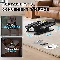 Vista 6 de Under Desk Elliptical Machine, Electric Seated Pedal Exerciser,Elliptical Leg Exercisers for Seniors,Mini Ellipse Leg Exerciser with Remoter,12