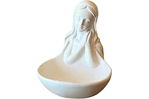 Catholic Altar Decor | Rosary and Jewelry Holder Featuring Blessed Virgin Mary/Lady...