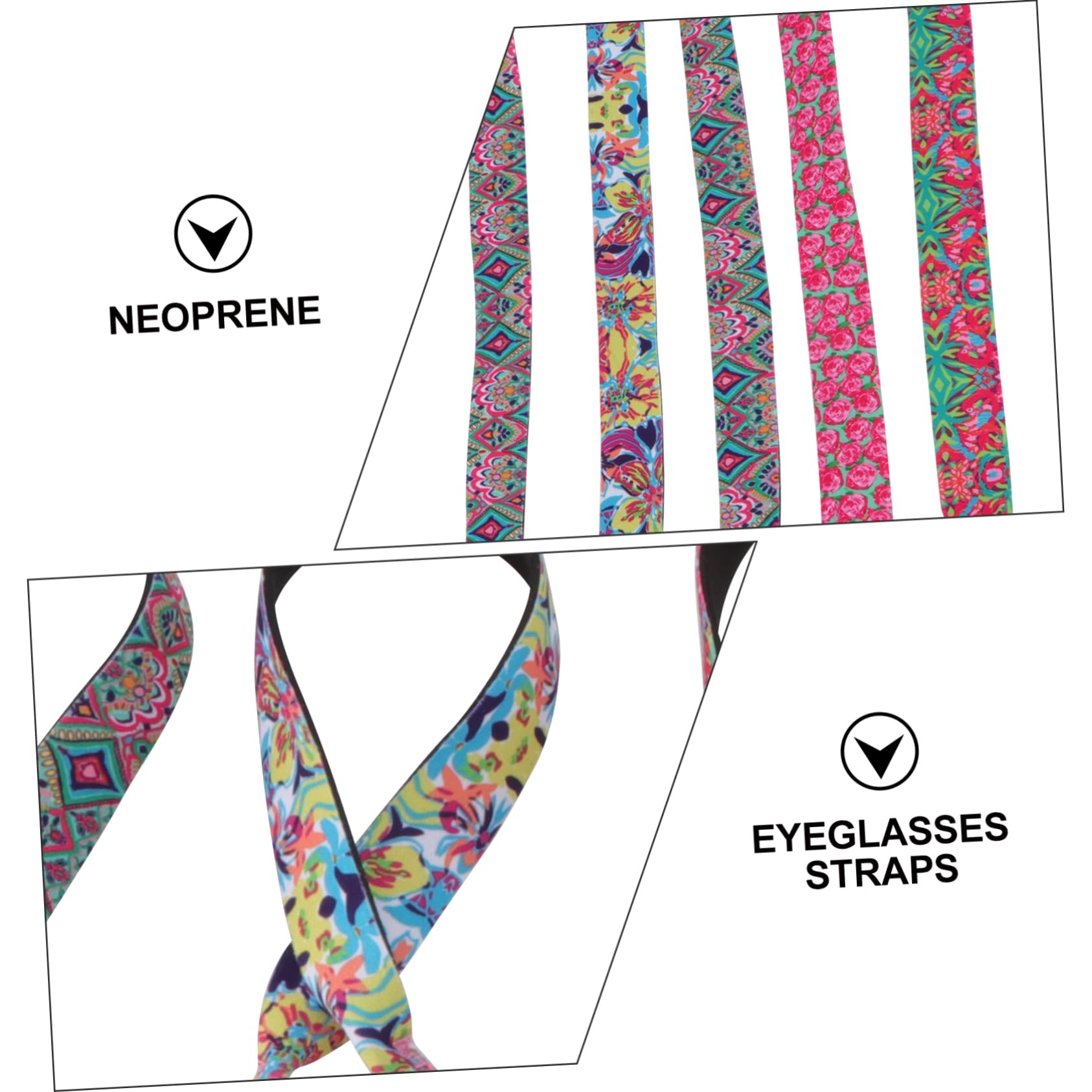VALICLUD Correa De Gafas Retenedor De Gafas Cadenas De Anteojos Poseedor Titular De Gafas Cuerdas Para Gafas De Sol Correas Para Gafas Cadena De Gafas Neopreno
