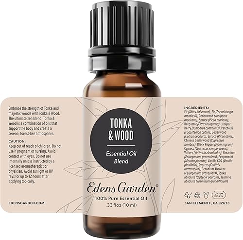 Miniatura 9 de Edens Garden Tonka & Wood - Mezcla de aceites esenciales, 100% puro y natural, la mejor receta terapéutica para aromaterapia, 0.3 fl oz