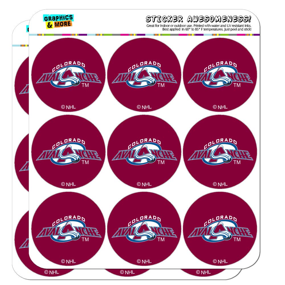 NHL Colorado Avalanche Logos Planner Calendar Scrapbooking Crafting Stickers