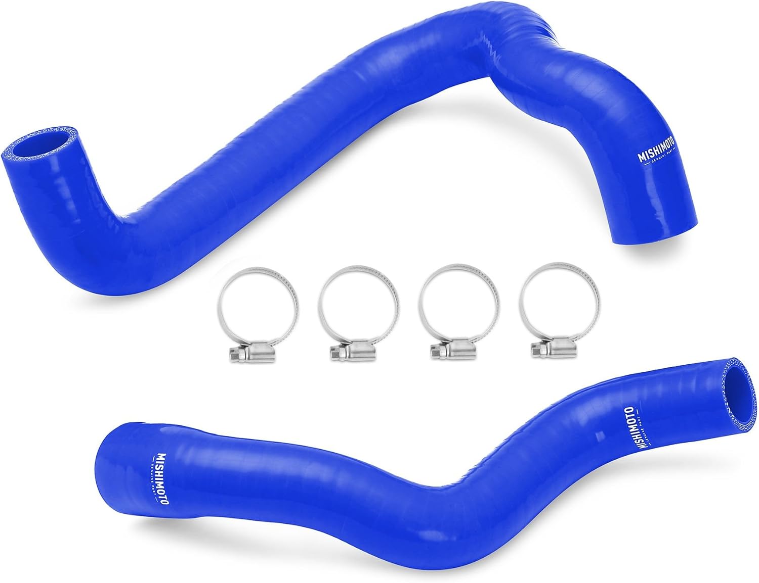 Mishimoto MMHOSE-FIST-14BL Silicone Radiator Hose Kit Compatible With Ford Fiesta ST 2014-2018 Blue