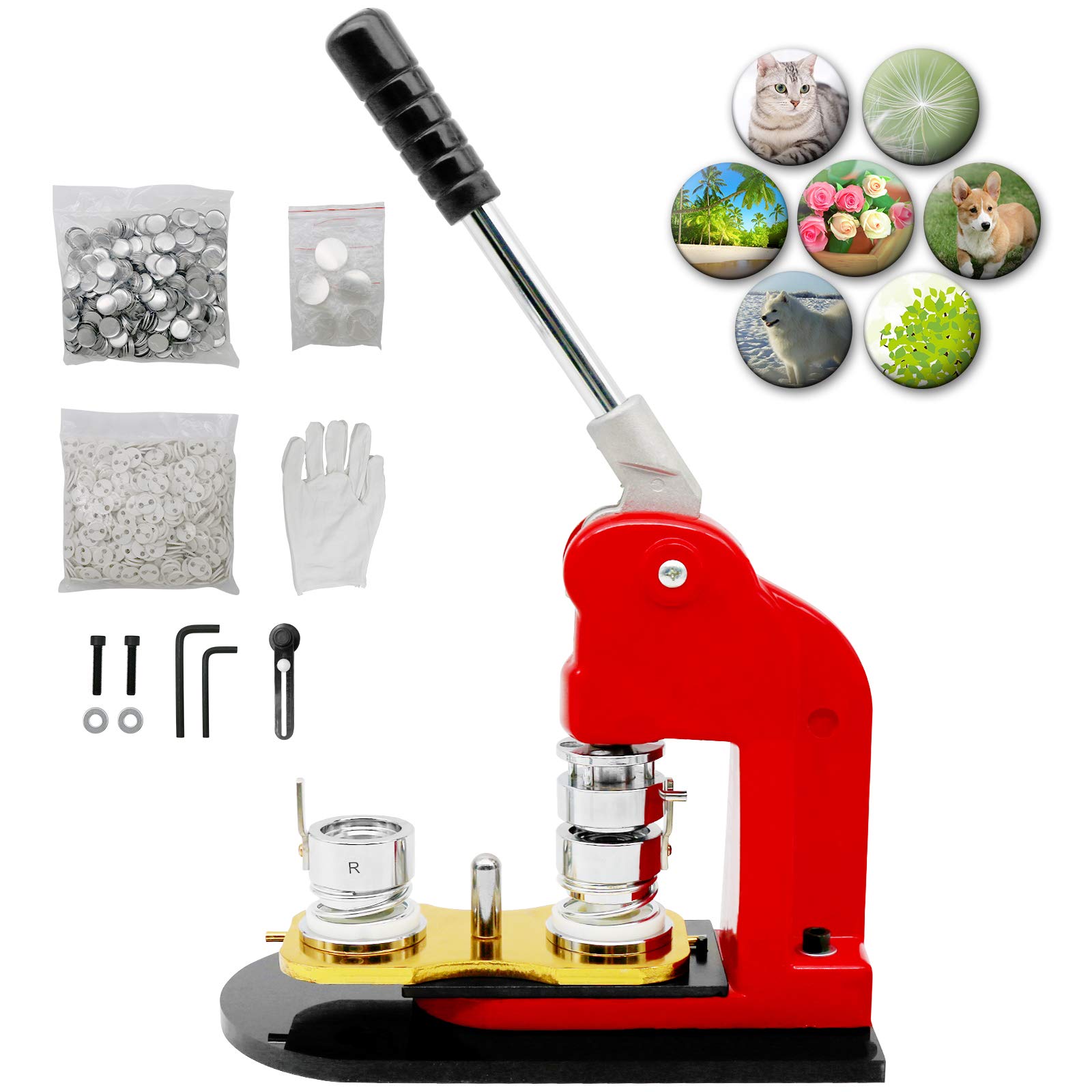 Buy SENDUO Button Maker Machine 1 Inch 25mm, Button Badge Kit Pins