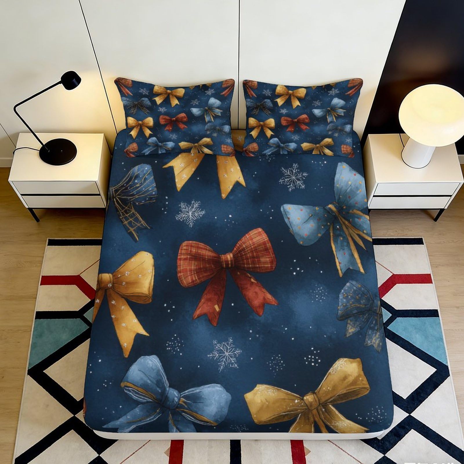 3D Printed Galaxy Pattern Fitted Sheet Microfiber Non-Slip Deep Pocket Space Mattress Fitted Cover For Bedroom 200x200x25cm