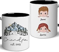 Vista 15 de BSQUIELE Regalos para la abuela – Taza para abuela – Promocionado a abuela 2026 – Regalo de anuncio de embarazo para bisabuela – Regalo del día