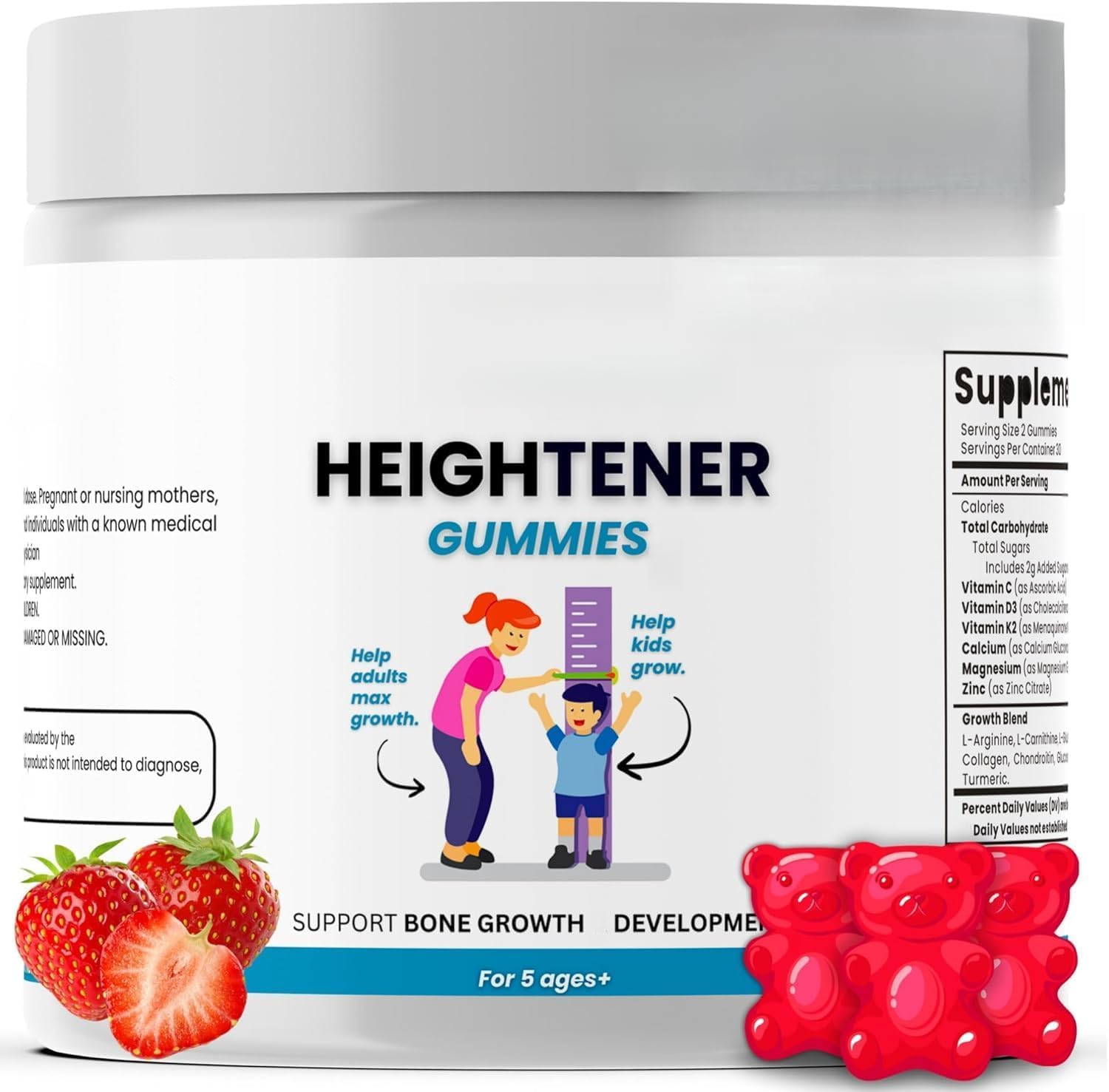 Nouveaux gummies pour augmenter la taille - aidez les adolescents et les adultes à grandir efficacement et naturellement, accompagnez-les de manière naturelle et ne manquez pas le moment d'or！