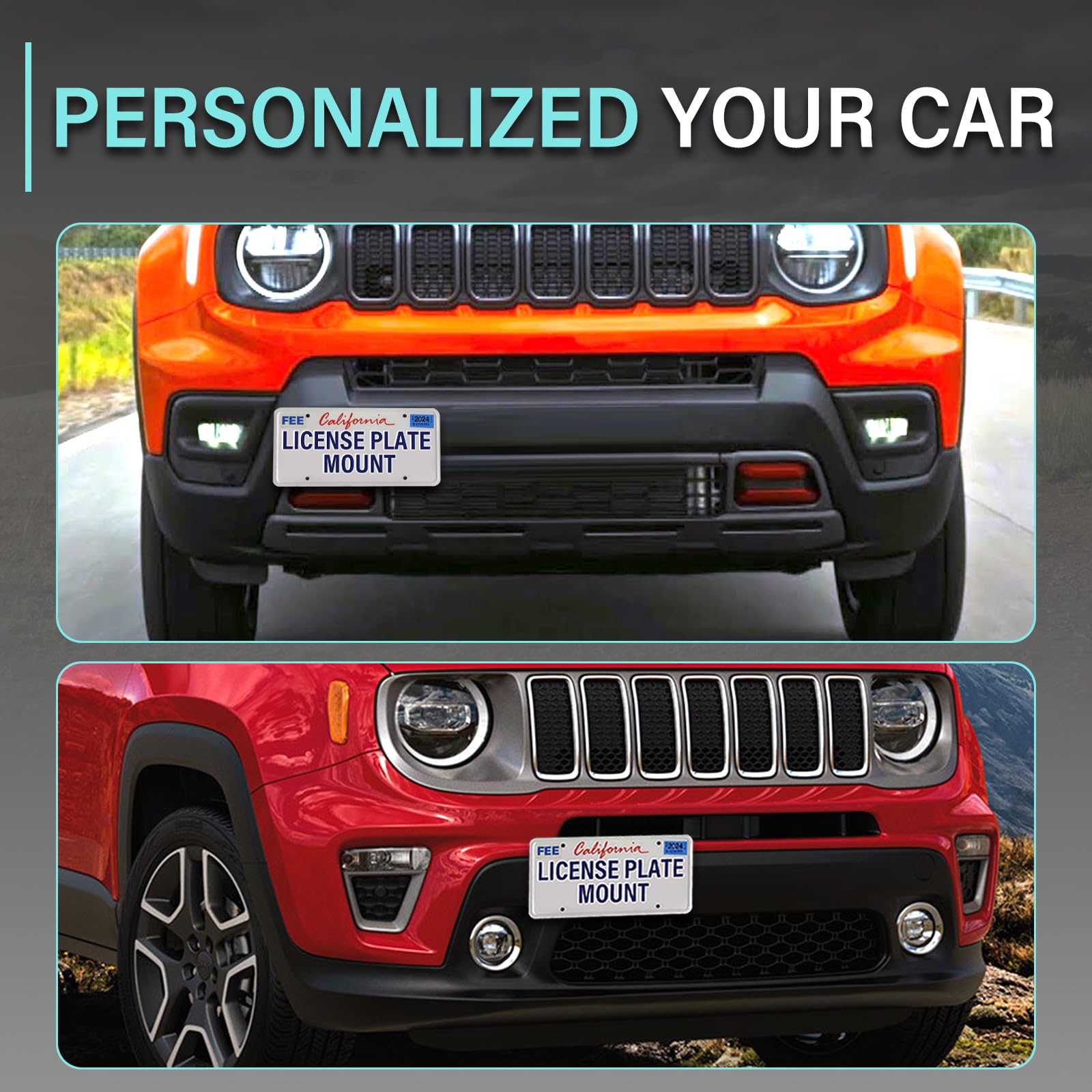 Jeep Renegade 2015 Cars And Trucks Set Of 2 Front Bumper Brackets For 2015-2023 Jeep Renegade - Left & Right Pair 2015-2023 Renegade Brackets