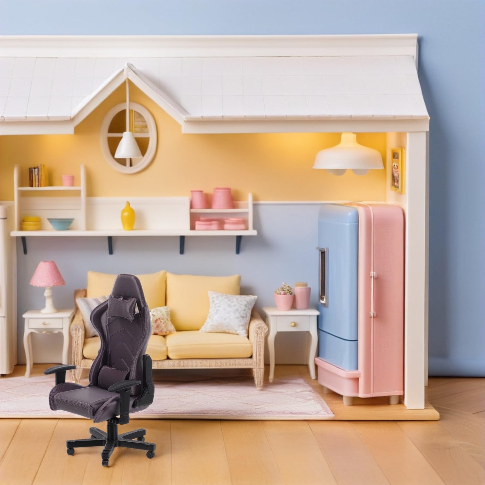 Toyvian Tiny Computer Chair Model - Image 2