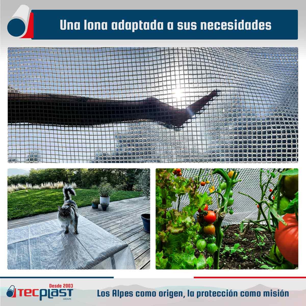 Lona Transparente Reforzada 3x4 m - TECPLAST - TR170MU - Lona Impermeable Anti UV