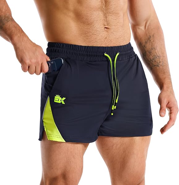 アンダーベント ハーフパンツ メンズ スポーツ ランニングパンツ 3インチ 軽量 吸汗速乾 トレーニング 短パン メッシュ生地 筋トレ ショートパンツ 夏 - 1