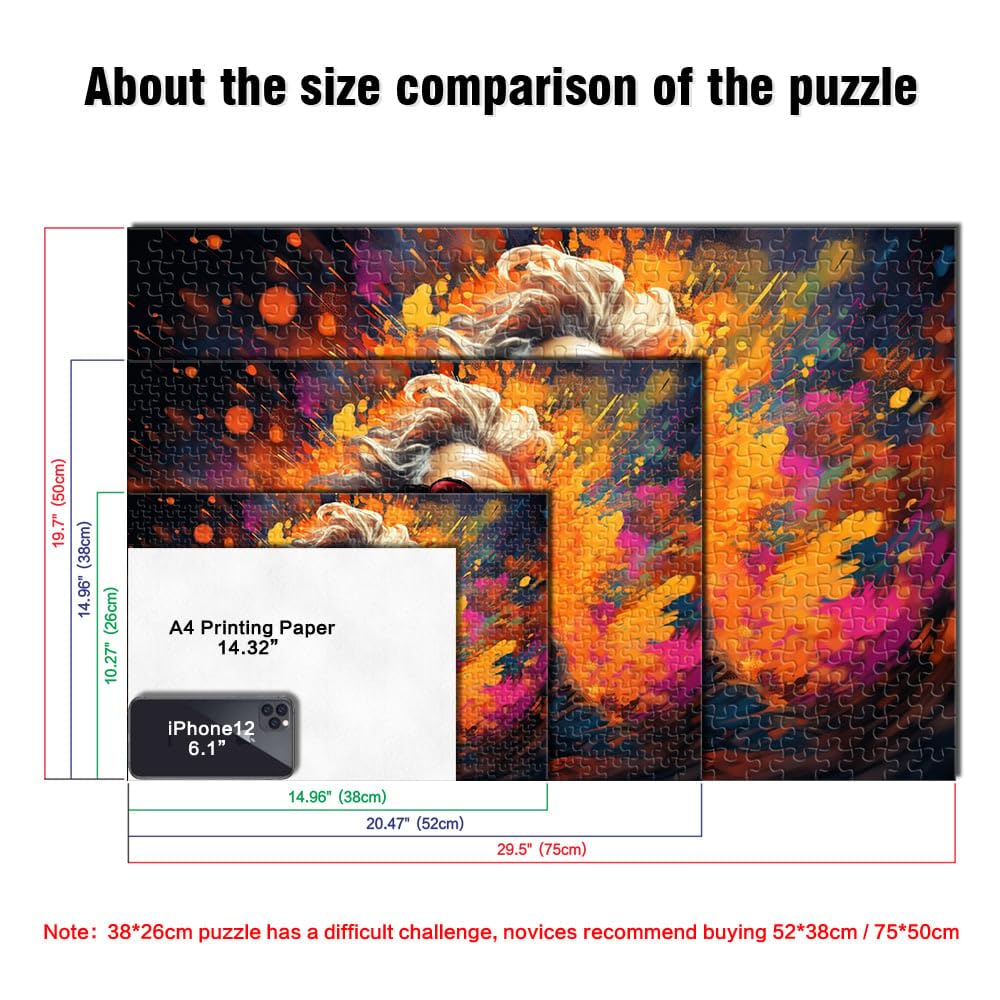 Puzzle per adulti vecchio pittura per adulti 2000 pezzi Puzzle Regali 70 x 100 cm Puzzle di carta grigia per adulti e bambini dai 14 anni in su Giochi educativi