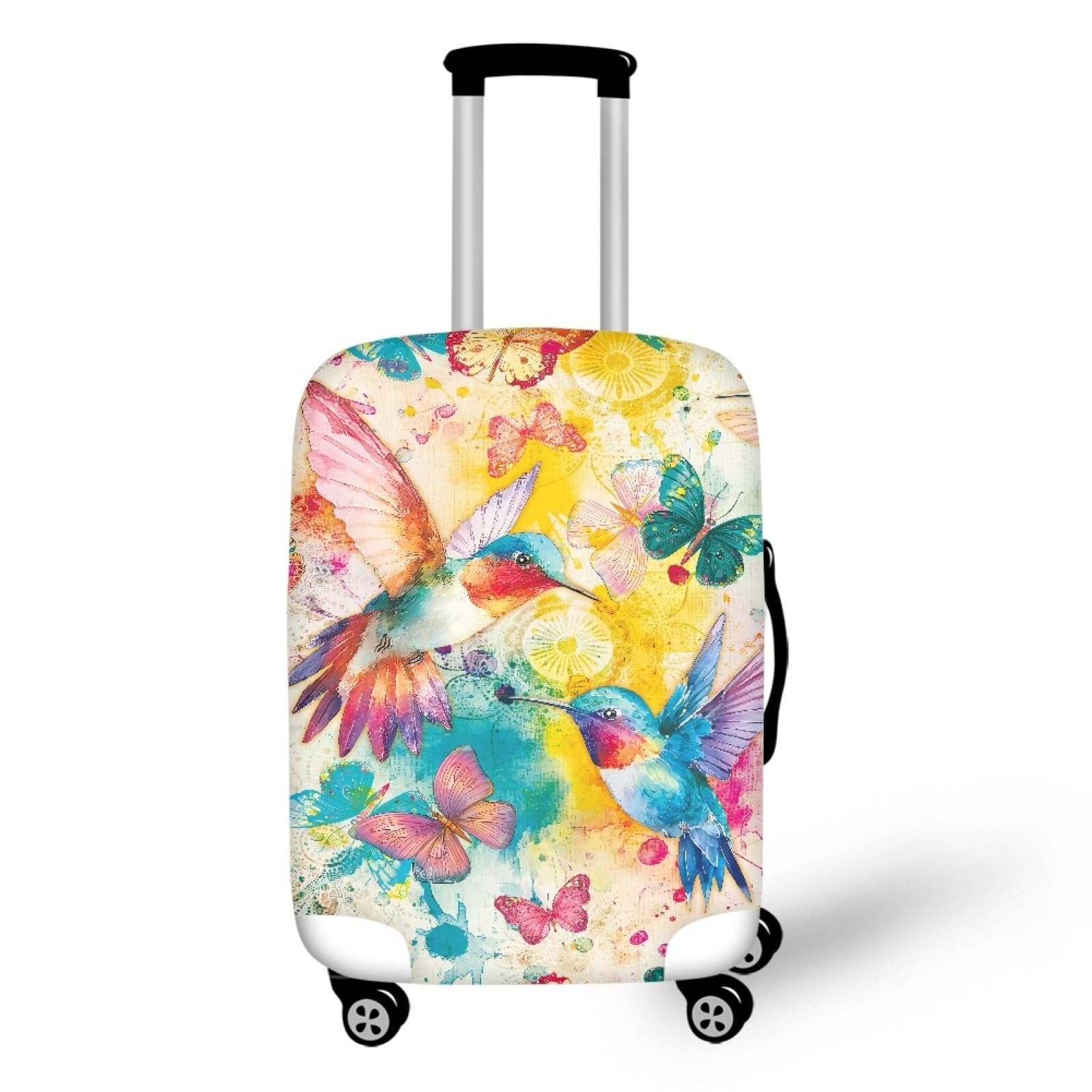Protégez votre Valise des Rayures avec la Housse Elastique Oiseau Vert