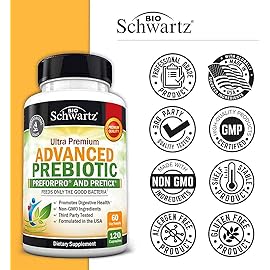 Advanced Prebiotics for Digestive Health - Fast Acting Gut Health Supplement with Clinically Validated Prebiotics for Women & Men for Healthy Gut Flora Bloating & Immune Support - 2 Month Supply