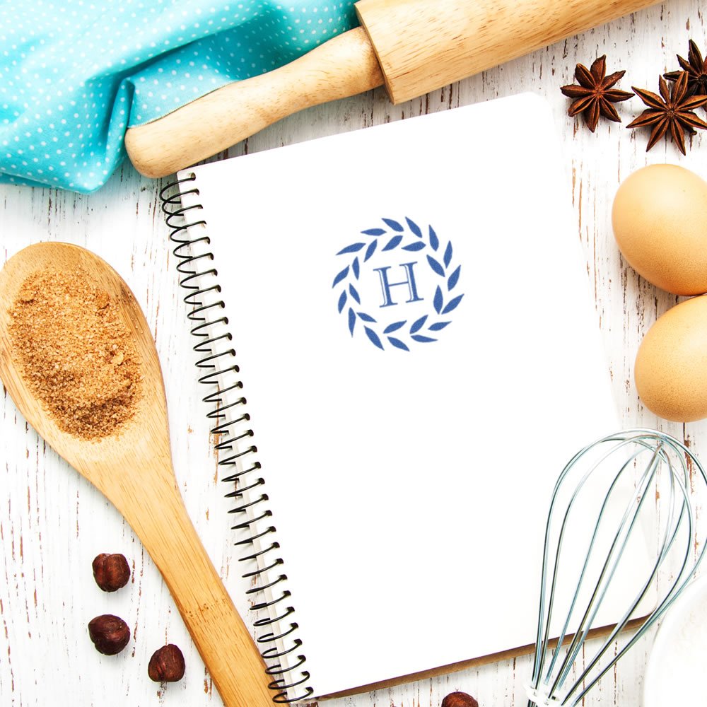Acorn Sales Imprint Shadow Monogrammed Rubber Stamp