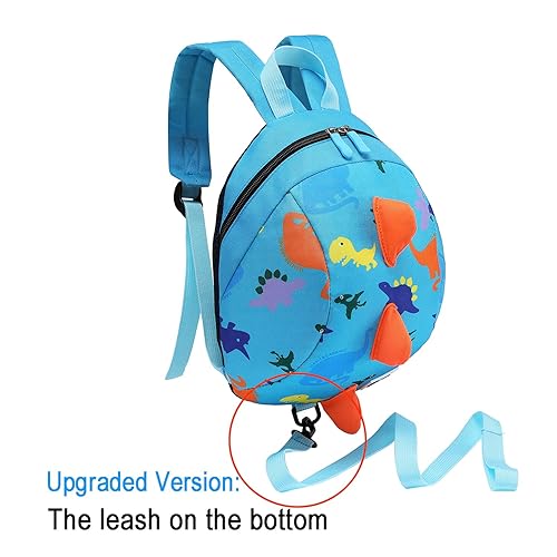 Miniatura 2 de DB Mini mochila de dinosaurio para niños pequeños con correa para niños, correa de muñeca antipérdida para niños, arnés de seguridad para bebé niño