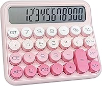 Vista 8 de Calculadoras Benkaim - Calculadora de escritorio, calculadora estándar básica, pantalla LCD grande de 12 dígitos, botón grande para uso escolar