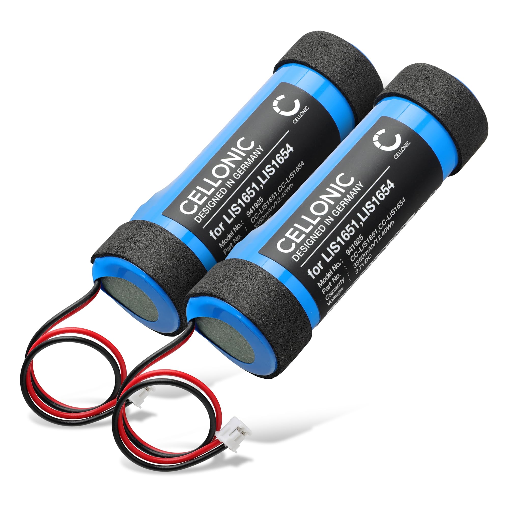 CELLONIC 2x Battery for Game console Compatible with Sony CECH-ZCM2E, CECH-ZCM2U, PlayStation PS4 Move Motion Controller Version 2, LIS1651 - (3350mAh, 3.7V)