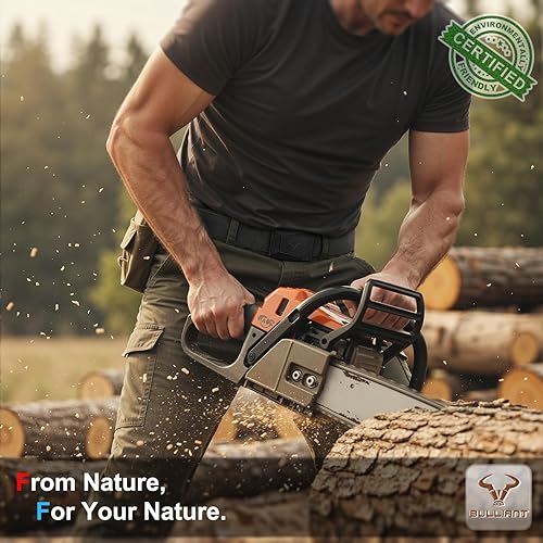 Miniatura 7 de BULLIANT Cinturón para hombre, paquete de 2 unidades, correa elástica de nailon para regalo, para hombre, trabajo, deportes, caza, senderismo