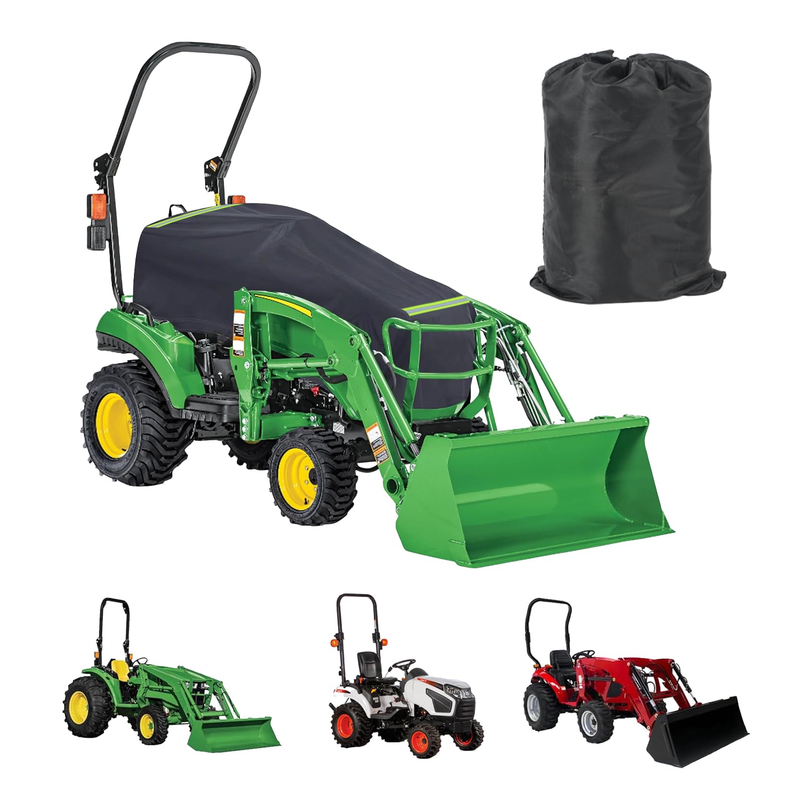 Kuabiz Tractor Cover Waterproof Heavy Duty Tractor Cover 420D Oxford Tractors Seat Covers Tractors Cowling Covers Accessories Compatible with John