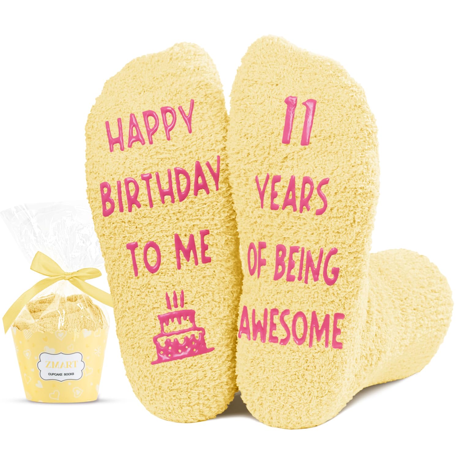 Zmart11th Birthday Gift Ideas Socks - Presents for 11 Year Old Girls Boys, Socks for Kids Age 11