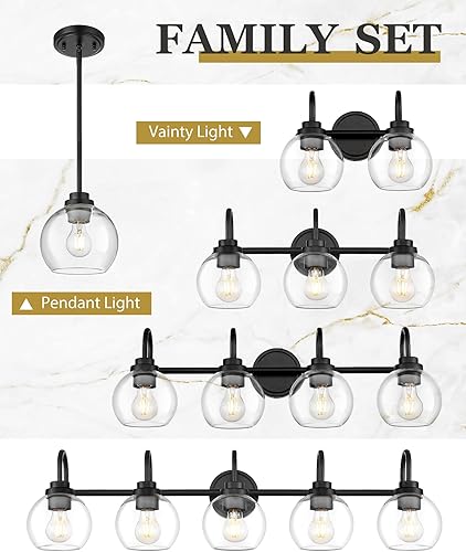 Vista 73 de AD-22280-2W-SN - Lámpara de tocador de baño de 2 luces, níquel cepillado con pantalla de vidrio transparente, luz de tocador de baño de granja sobre