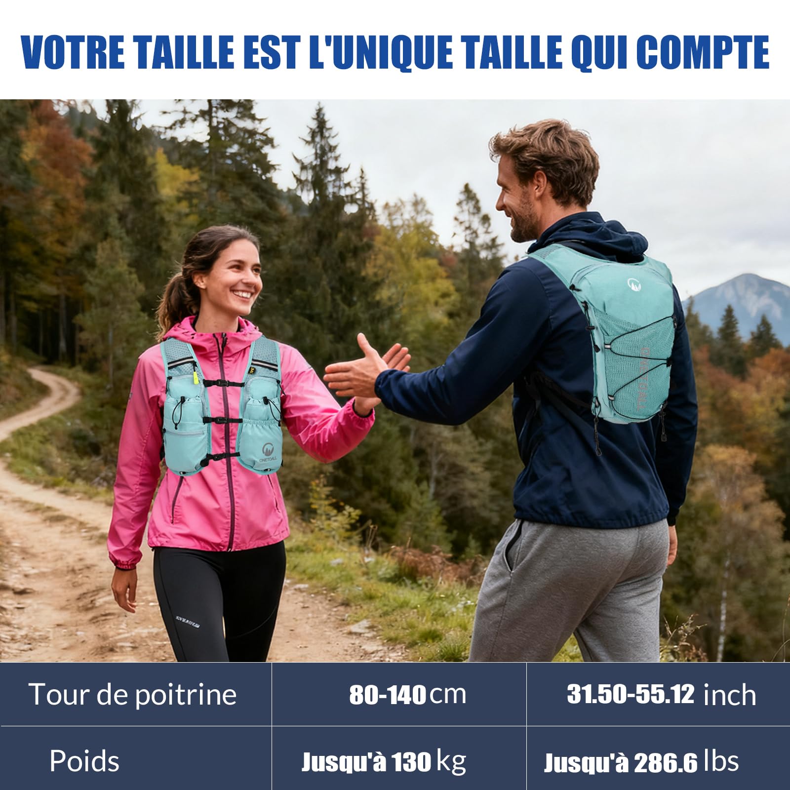 Gilet Hydratation Running Femme Est Un Gilet Course à Pied pour Trail et Randonnée, avec Poche à Eau 2L TPU et Flasque 500ml, Léger et Respirant pour Un Confort Optimal sans Rebond