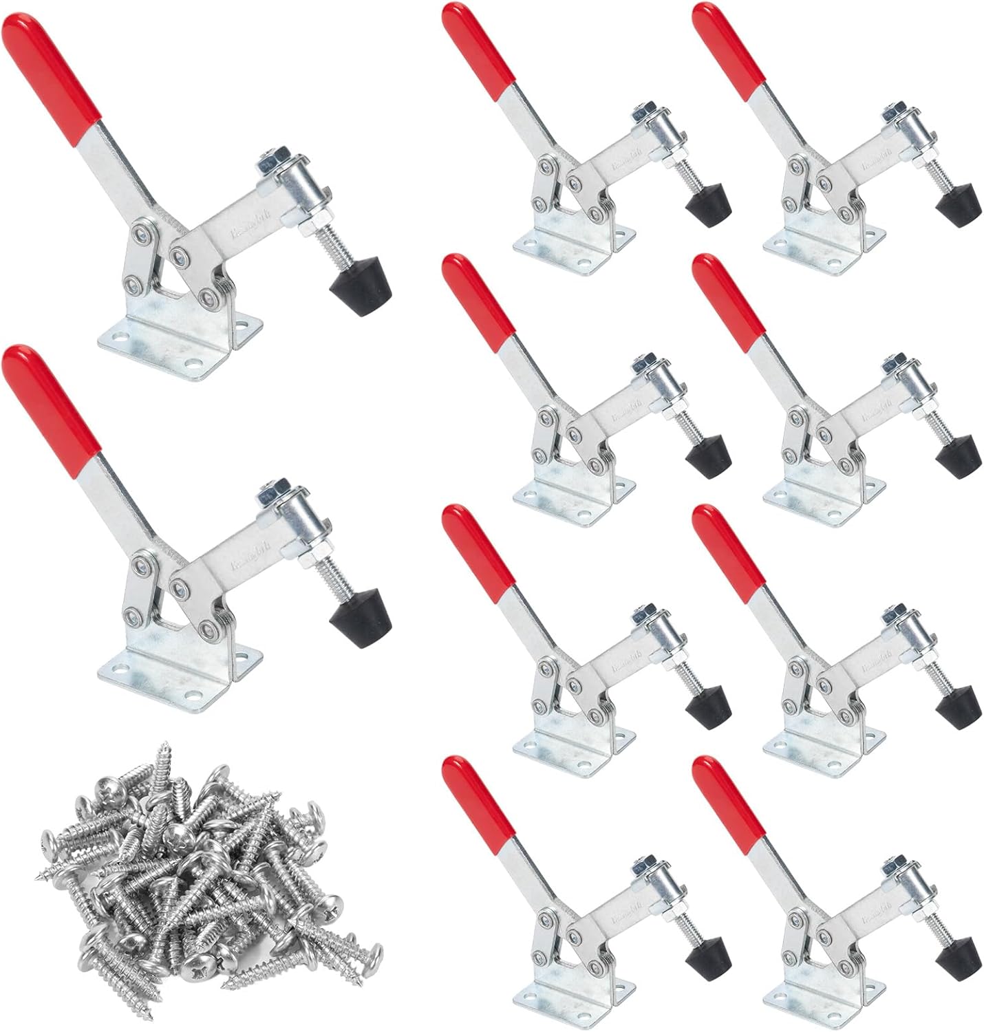 10 PK Toggle Clamp,holding capacity for light work, quick loading and unloading, and stabilising, 201C Quick Release horizontal Clamps
