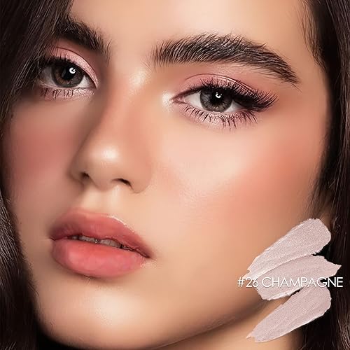 Miniatura 2 de FOCALLURE Sombra de ojos en barra de sombra de ojos en crema brillante y mate, lápiz iluminador de ojos suave y brillante, bolígrafo iluminador de