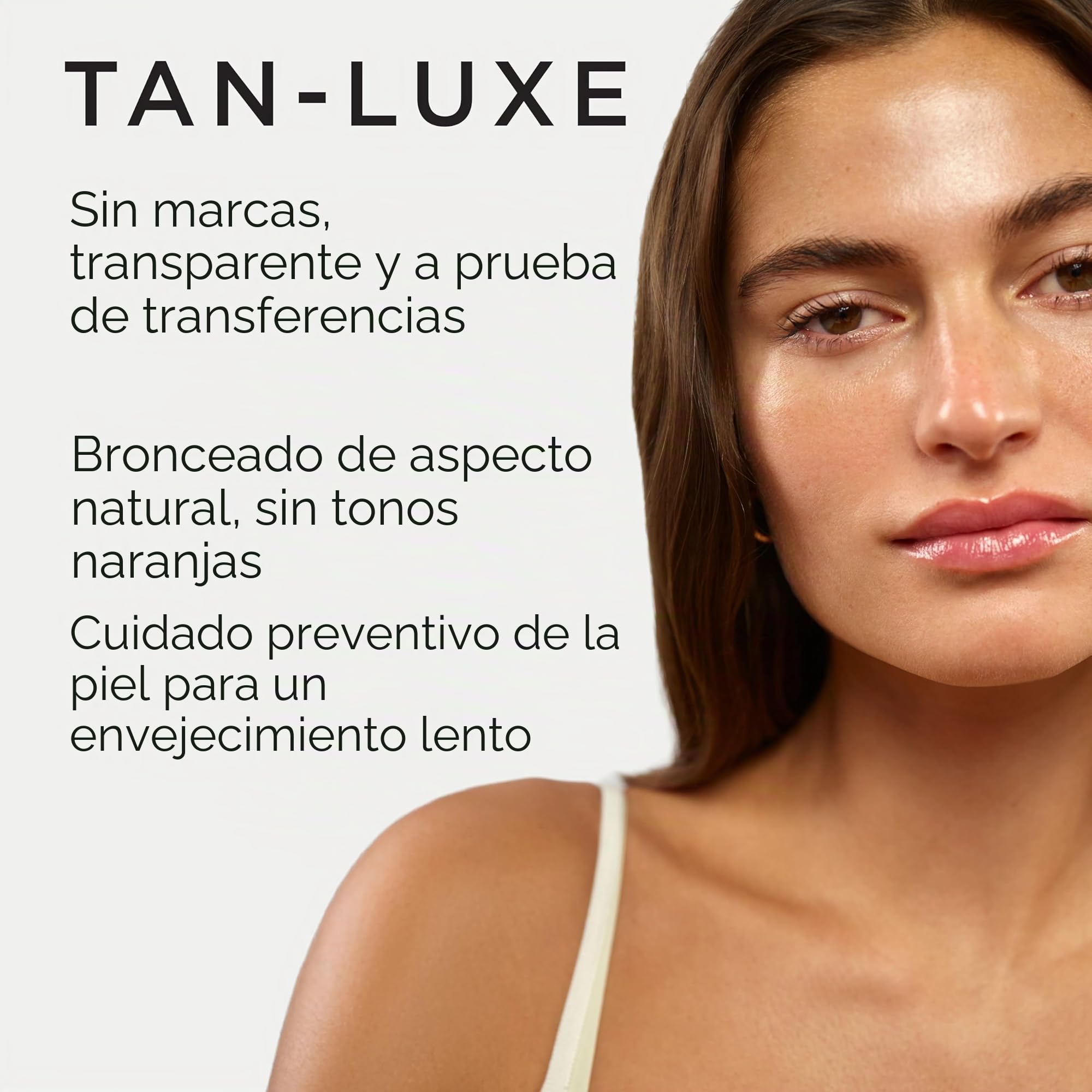 TAN-LUXE The Face - Gotas autobronceadas, medianas/oscuras (10 ml) para añadir gotas de bronceado al cuidado de la piel para un bronceado facial personalizado, libre de crueldad y vegano