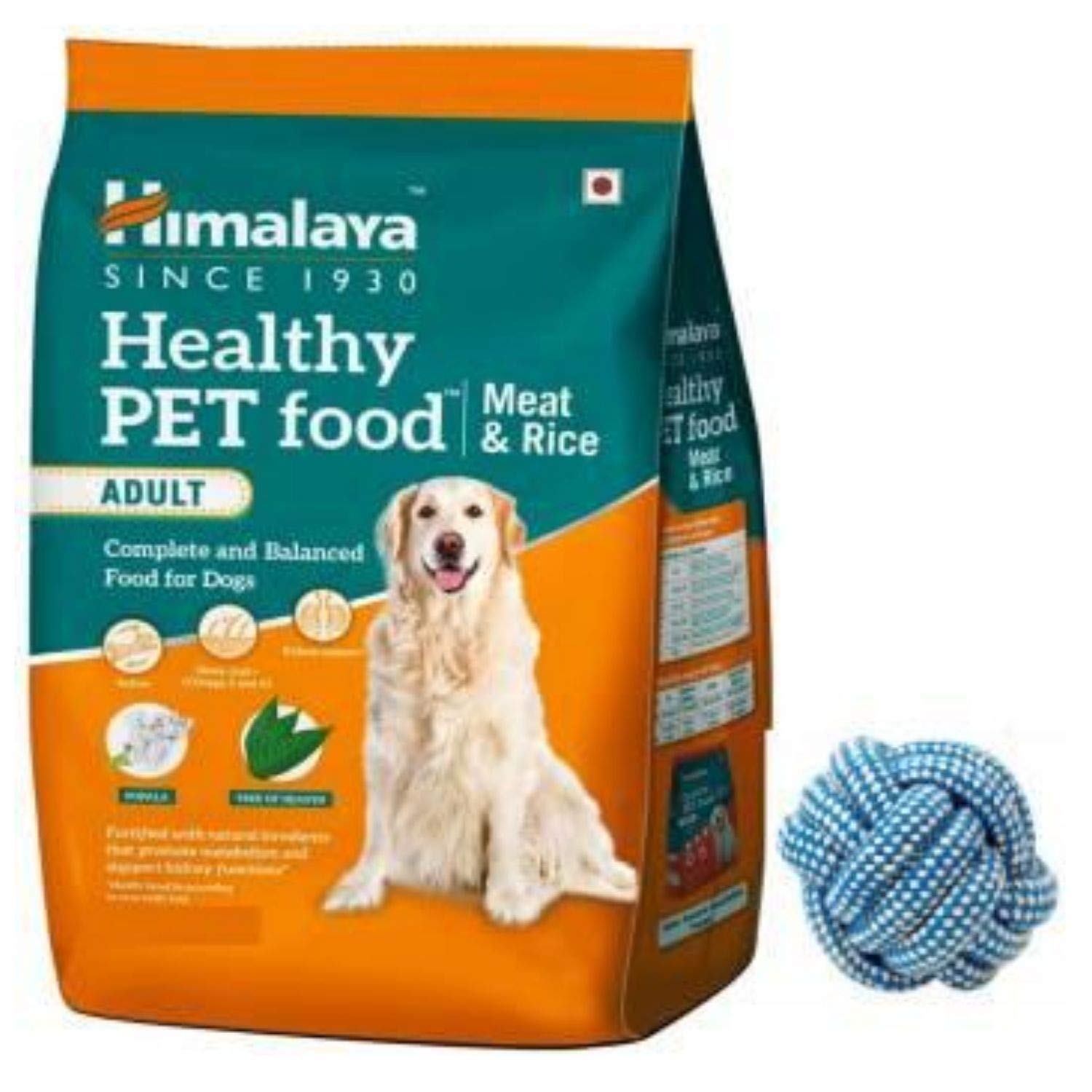Himalaya Adult Dog Food Meat and Rice with PetSutra Dog Ropeball, 3kgs (B07V9W4S2Q) Amazon Price History, Amazon Price Tracker