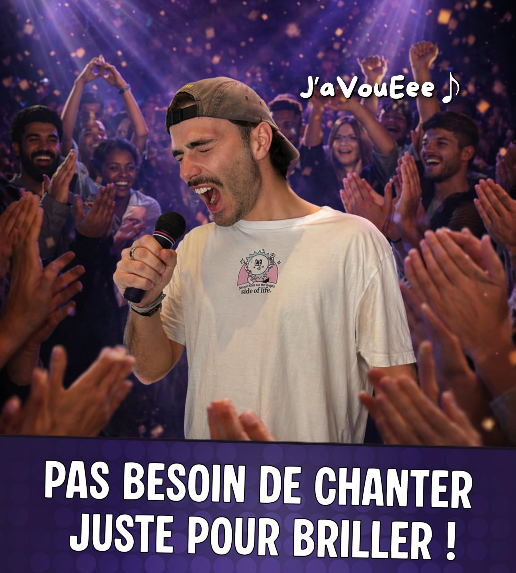 STARAOKÉ Jeu de société Musical drôle - Jeu d'Ambiance 2 à 8 Joueurs 350 Cartes Dès 8 Ans