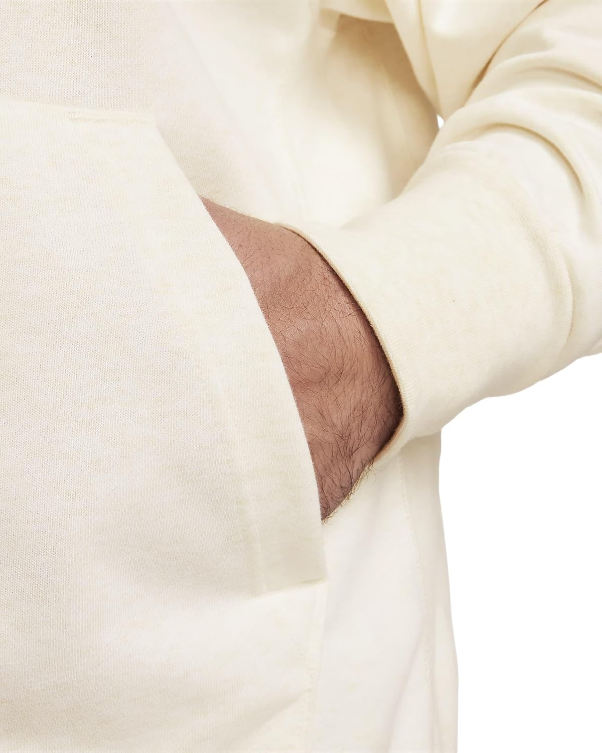 Nike Standard Issue Men's Basketball Pullover Hoodie (US, Alpha, Large, Regular, Regular, Phantom Heather/Pale Ivory) - Image 4