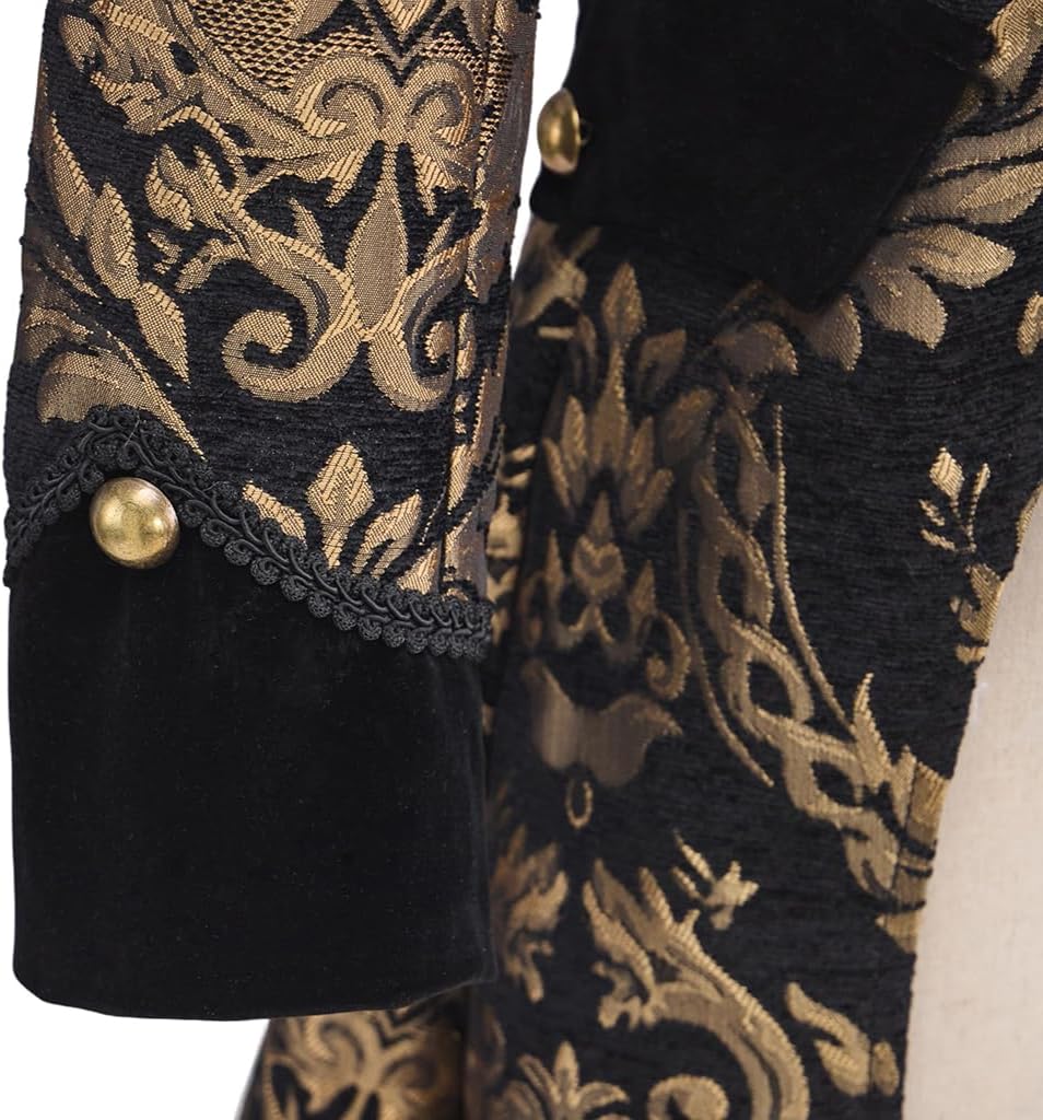 Women's Renaissance Gothic Coat Medieval Pirate Steampunk Vest Jacket Victorian Tailcoat Frock Coat