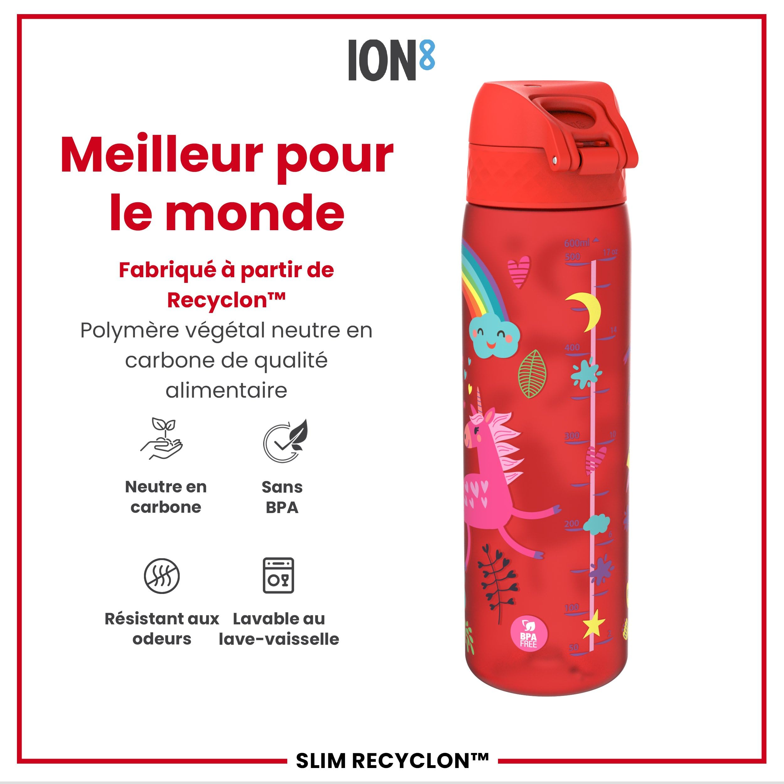 Gourde Inox, 600ml, Anti-Fuite, Facile à Ouvrir, Verrouillage Sécurisé Gourde Inox, 600ml, Anti-Fuite, Facile à Ouvrir, Verrouillage Sécurisé