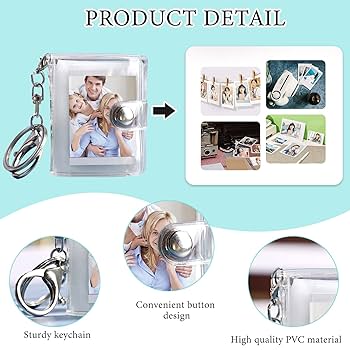 Amazon.co.jp: AZURAOKEY 1/2 インチのミニフォトアルバム
