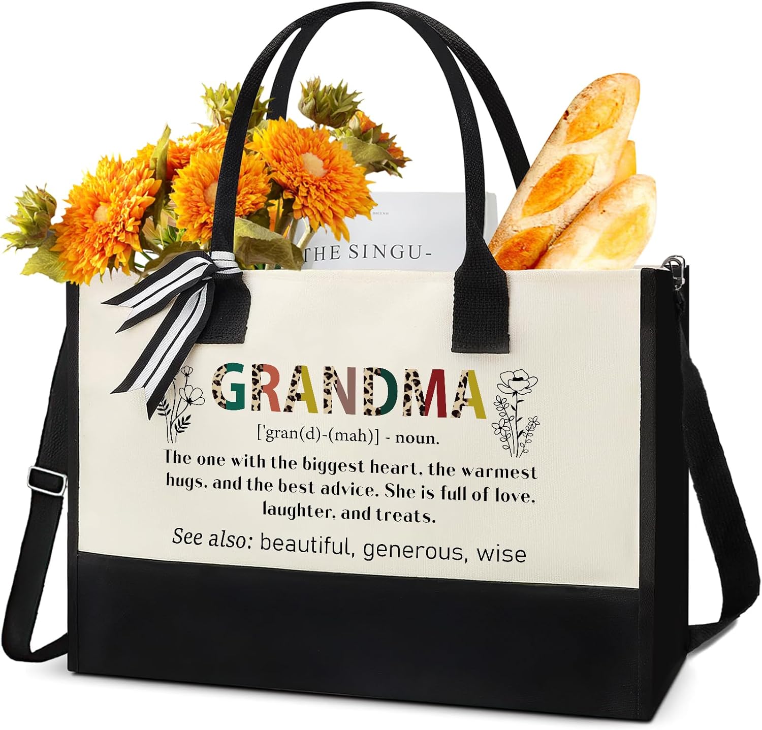 Proud Grandma Heart Thick Plastic Luggage Tag