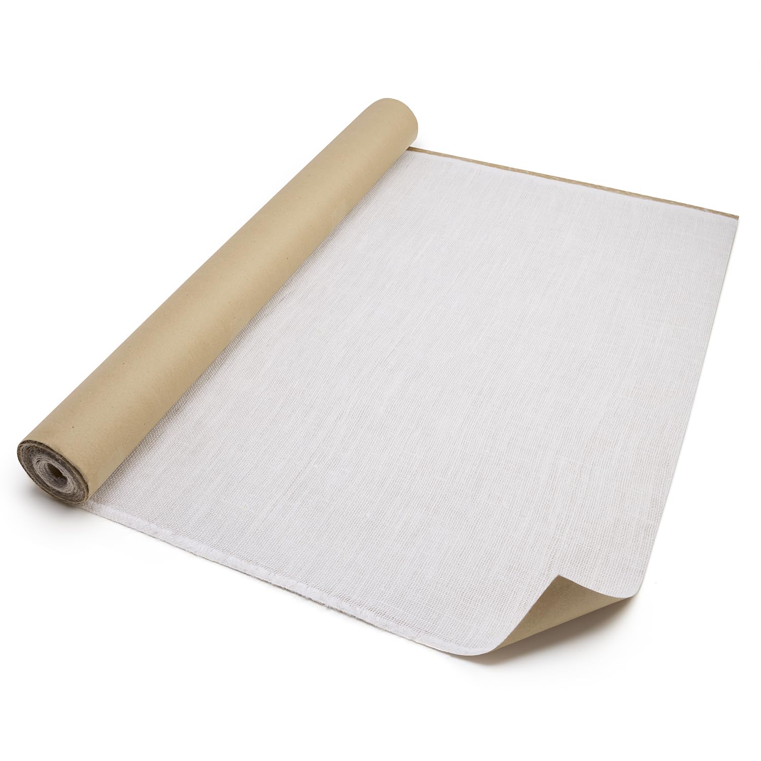 Springboard Paper Backed Hessian Fabric Roll - Hessian Roll for Classroom Displays, Crafts, Table Runners - Jute Burlap - 90 cm x 5 m (Cream)